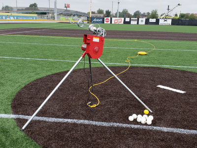 rent base ball pitching and field drills machine