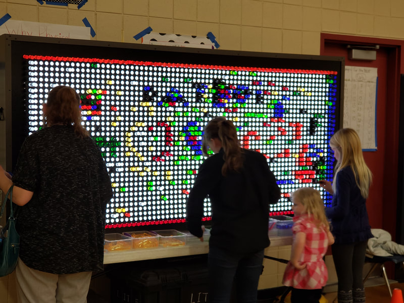 rent giant lite brite 
light bright interactive display
life size games