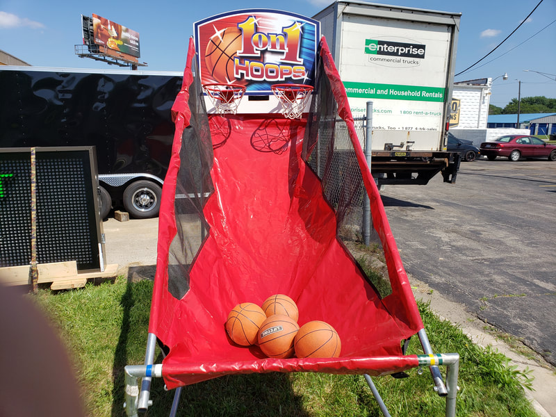 electronic basketball, carnival game rentals