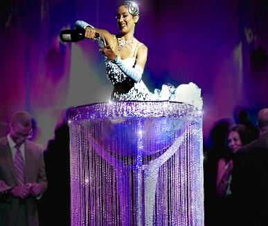 Giant Martini Glass table dress - Michigan