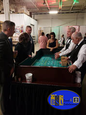 Craps table, casino party rental, Michigan