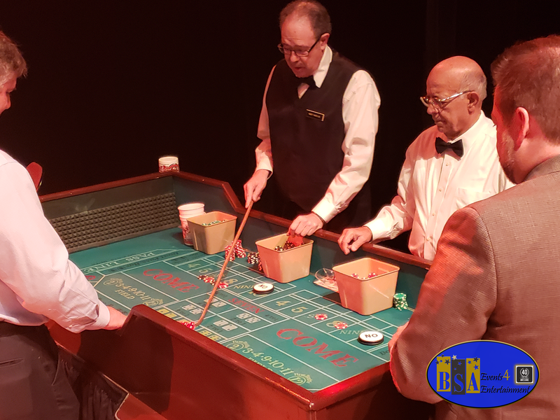 Craps table rentals, casino party rental, Michigan