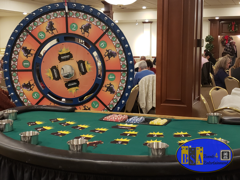 Big Wheel table games, casino party rental, Michigan