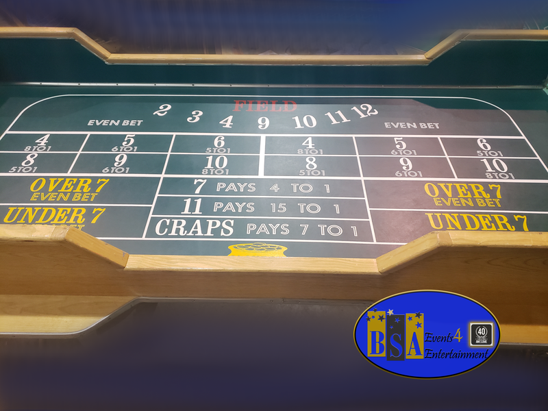 Beat the dealer, Easy Craps, casino party rental, Michigan