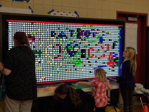 Giant lite brite, Giant light bright, illumination station rental in michigan