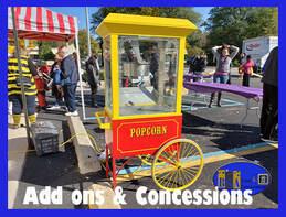 concessions, generator rentals