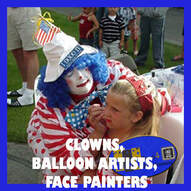 Clowns, face painters