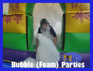 foam party rentals, bubble party