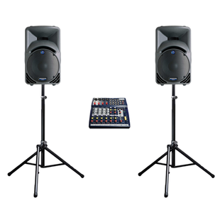 rent DJ in a box in Michigan, rent speakers, rent P/A sytems