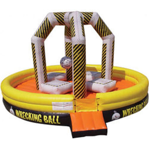 Wrecking ball, interactive inflatable