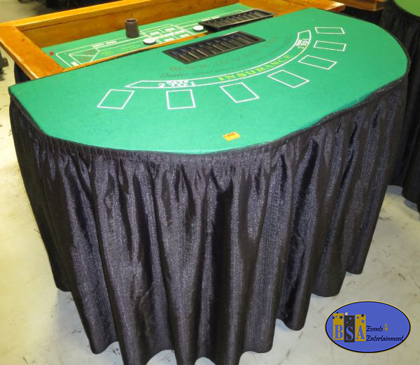 Blackjack table, Casino night party rental - Michigan