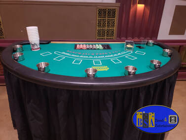 blackjack table rental