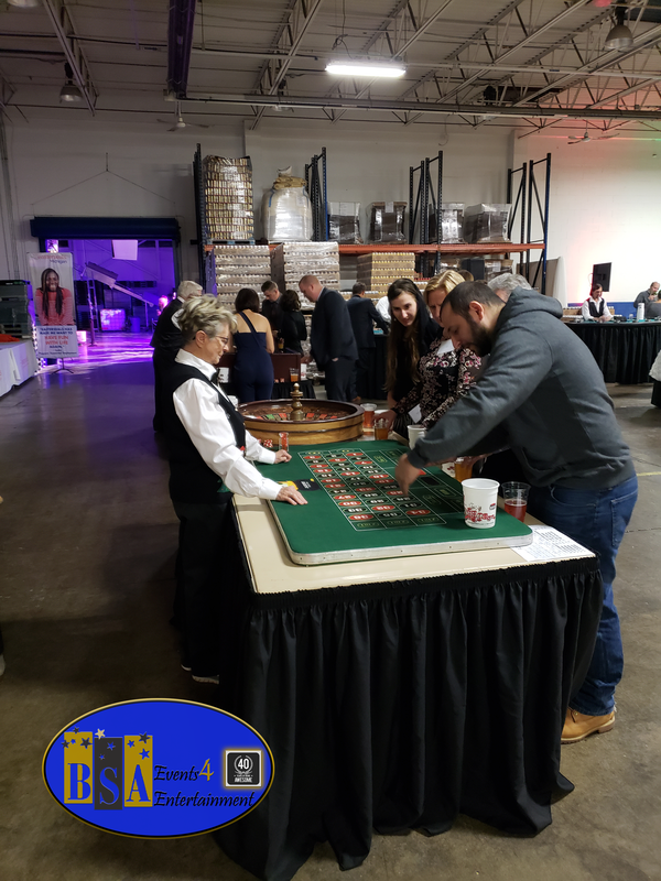 Roulette table, casino party rental, Michigan